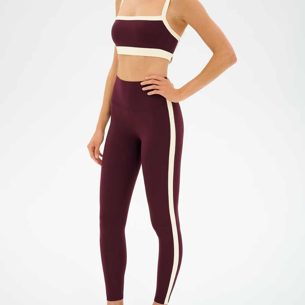 Splits59 Terracotta and White Leggings